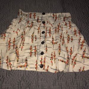 Free People Floral Skirt